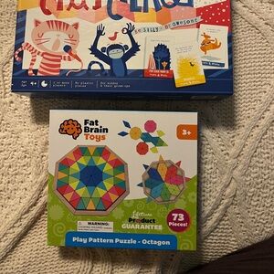 Fat Brain Colorful Octagon Puzzle and Silly Street character builder game